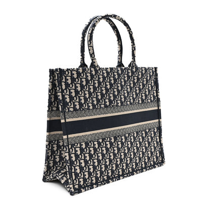 Christian Dior Oblique Large Book Tote Blue Multicolor 3 of 10