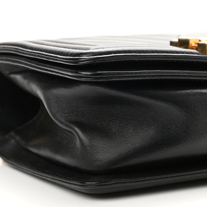 Chanel Lambskin Chevron Quilted Small Boy Flap Black 9 of 11