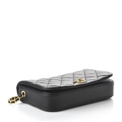 Chanel Calfskin Quilted Nailed CC Flap Bag Black 4 of 10
