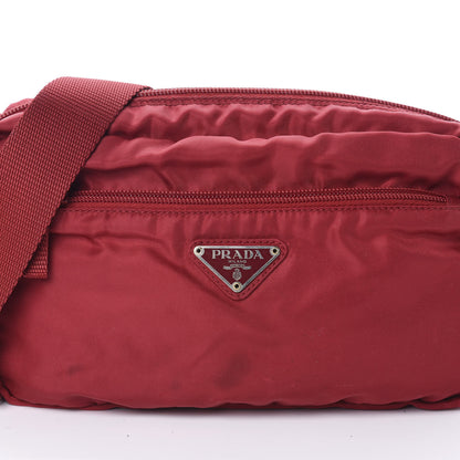 Prada Tessuto Nylon Crossbody Bag Rosso 7 of 10