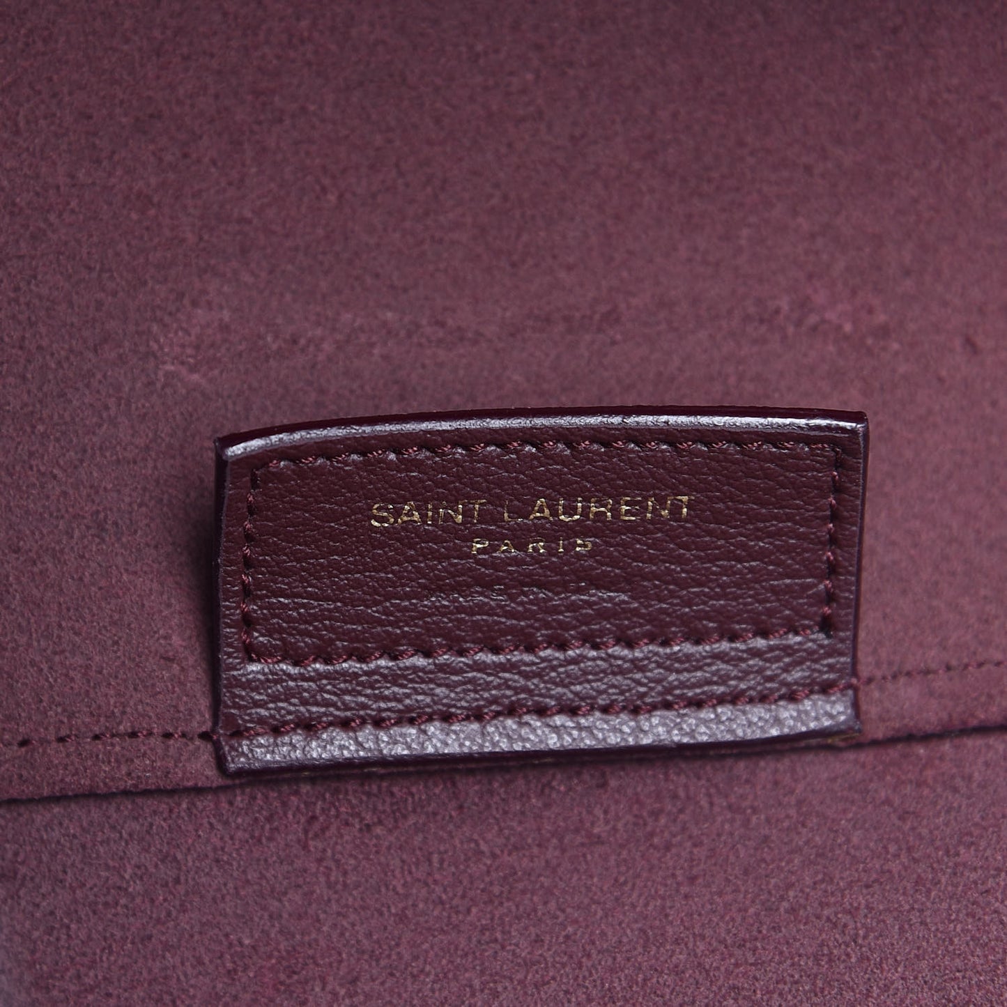 Calfskin Large Shopping Tote Bordeaux