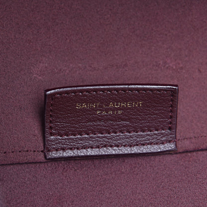 Saint Laurent Calfskin Large Shopping Tote Bordeaux 7 of 21