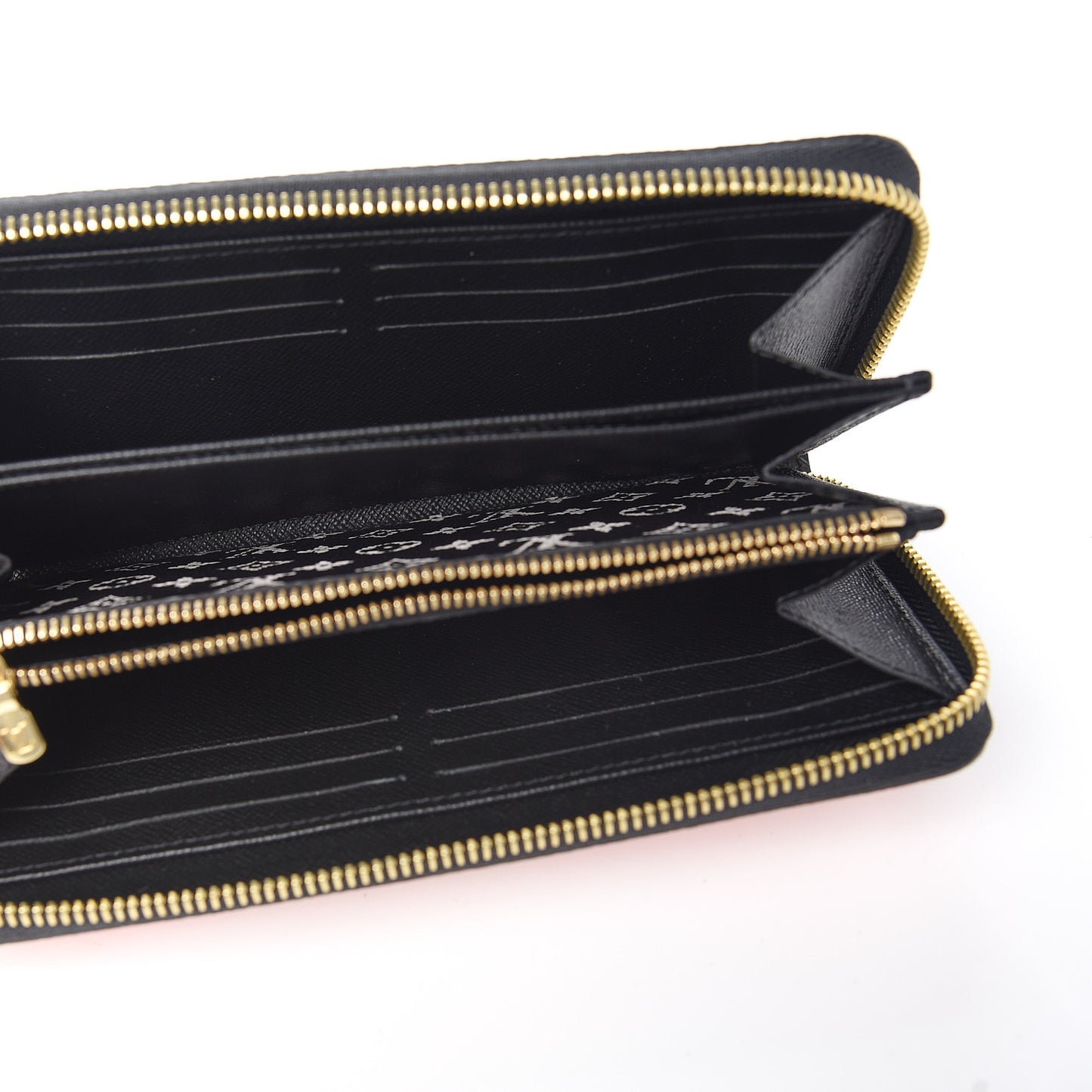 Monogram Giant Crafty Zippy Wallet Creme Rouge Black