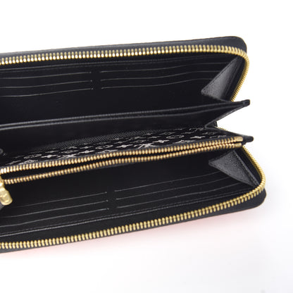 Louis Vuitton Monogram Giant Crafty Zippy Wallet Creme Rouge Black 4 of 5