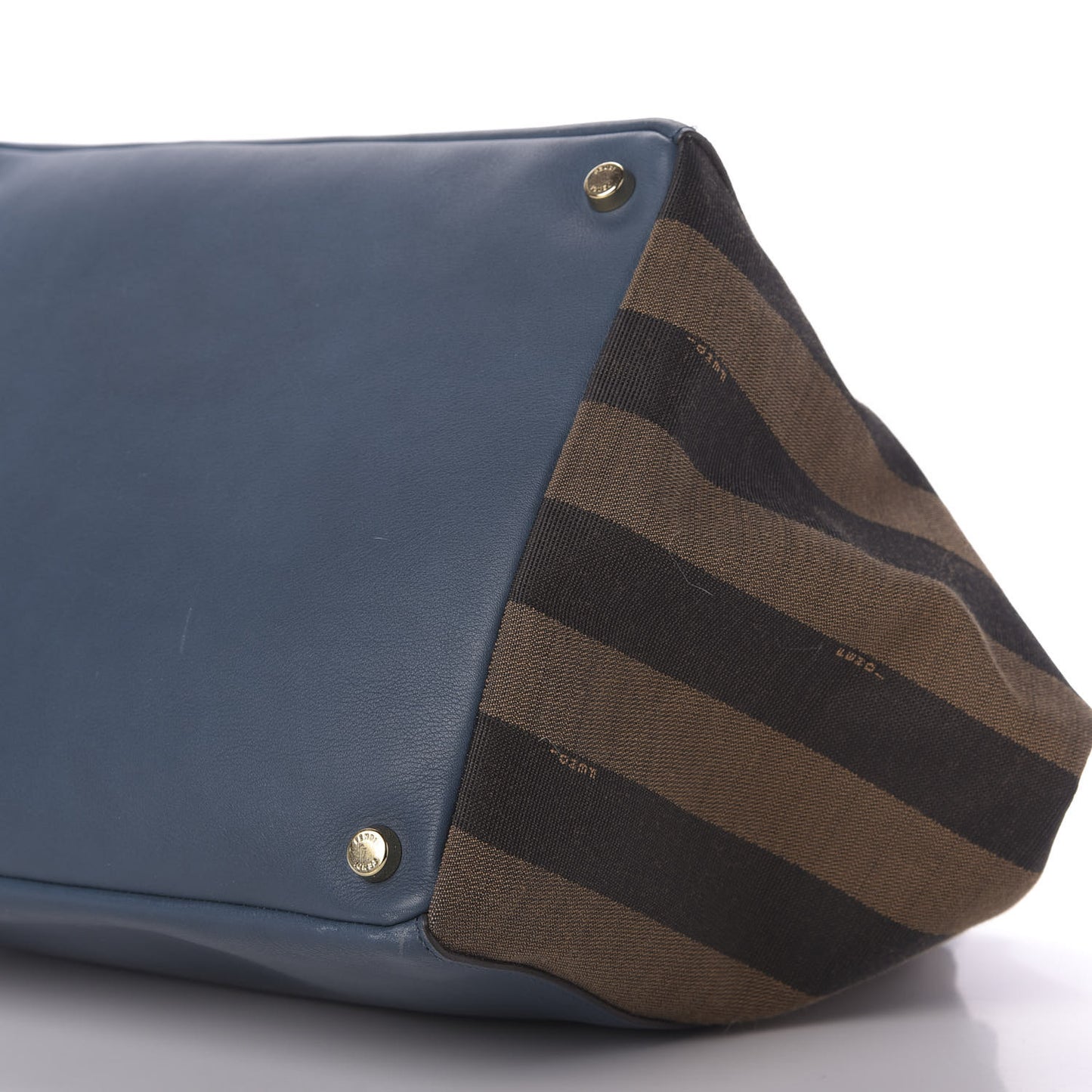 Pequin Vitello Magnetic Top Satchel Tobacco Petrolio