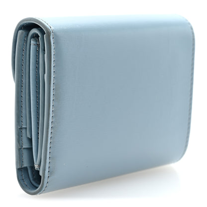 Celine Shiny Calfskin Small Triomphe Wallet California Blue 3 of 6