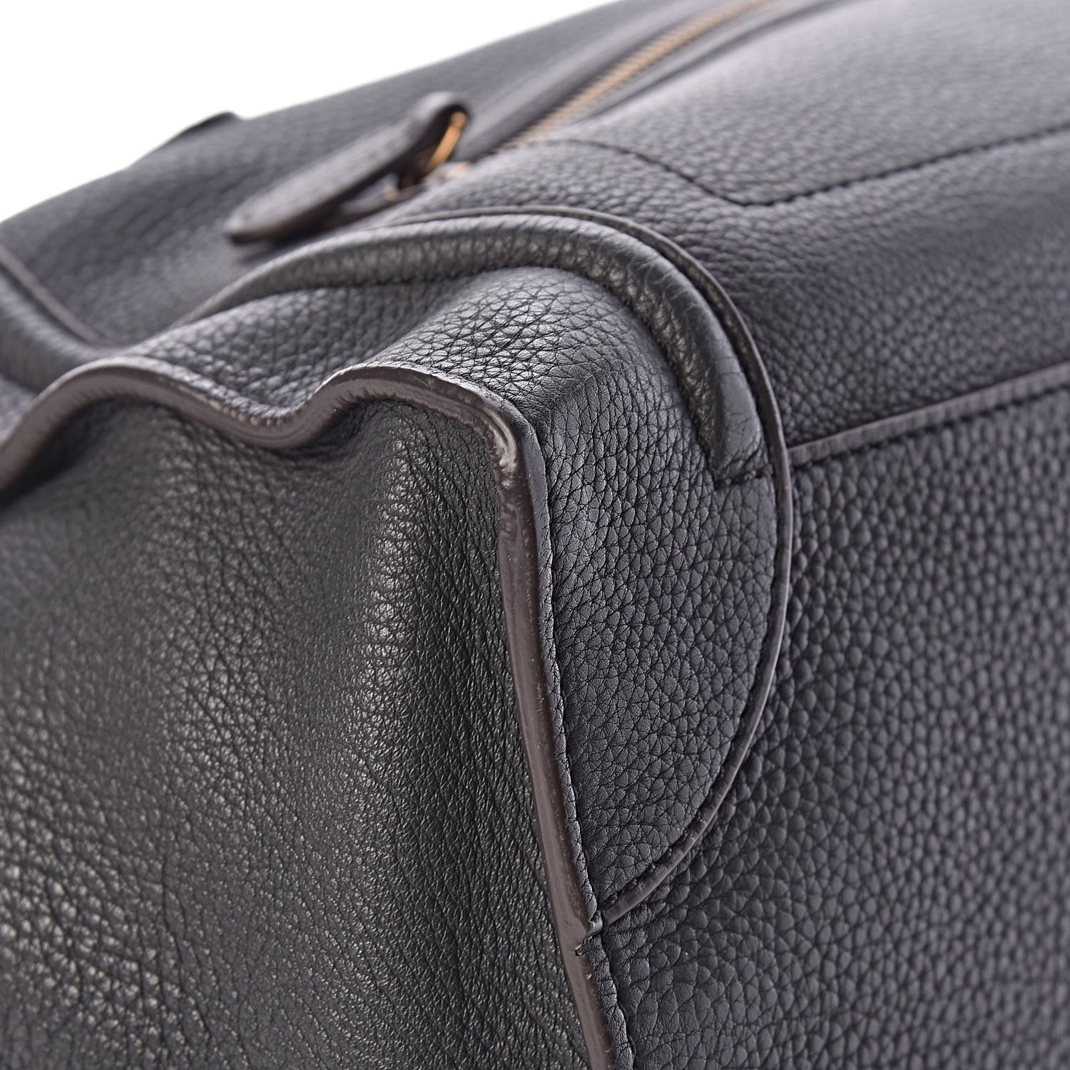 Celine Drummed Calfskin Mini Luggage Anthracite 11 of 15