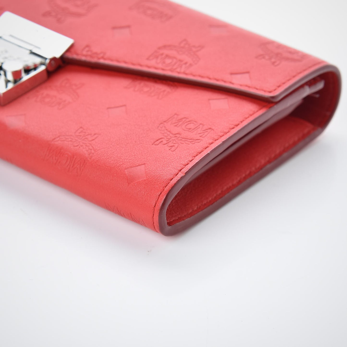 Calfskin Ottomar Large Patricia Wallet On Chain Red