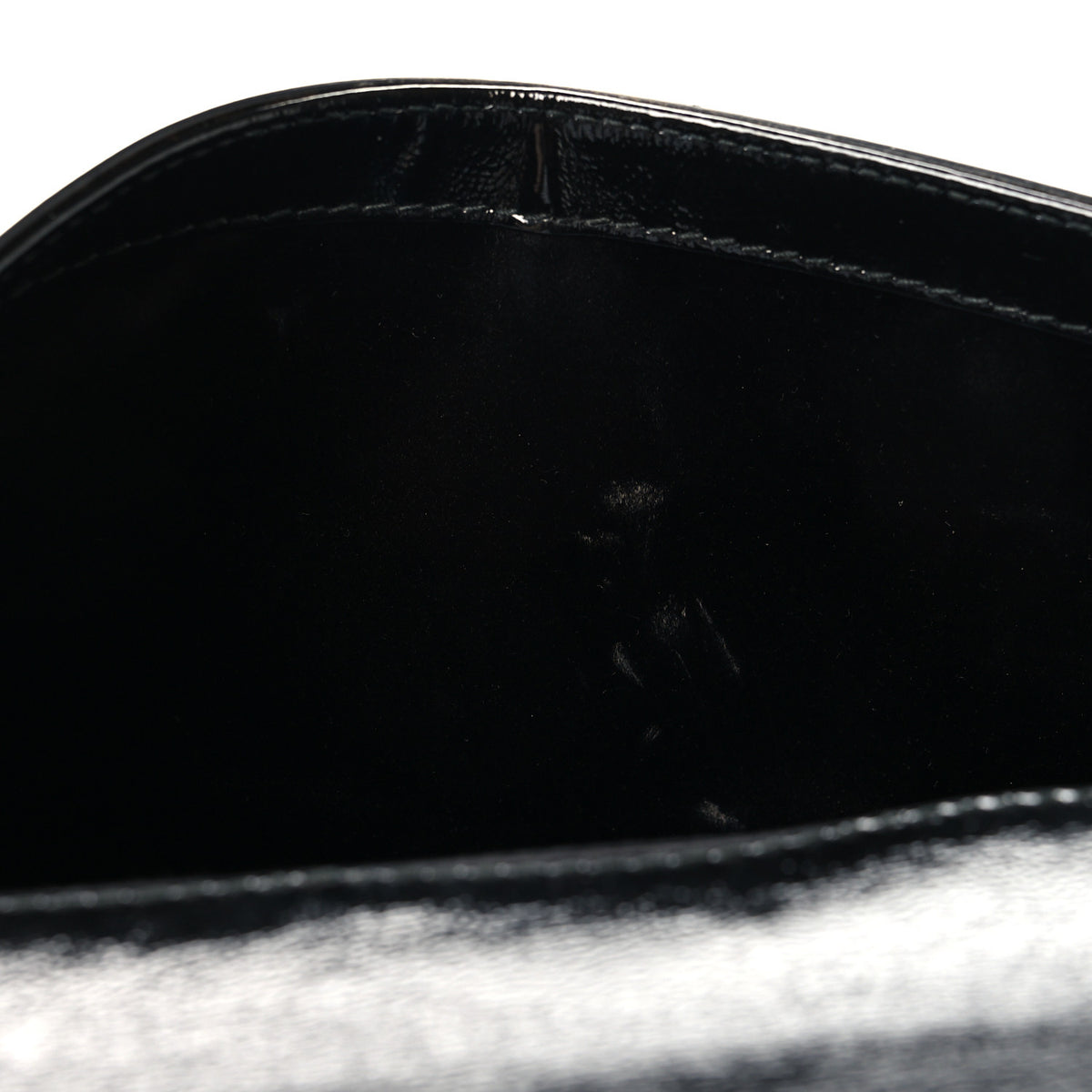 Saint Laurent Textured Patent Monogram Large Belle De Jour Clutch Black 9 of 9