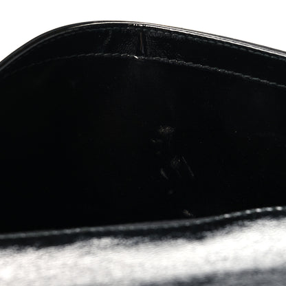 Saint Laurent Textured Patent Monogram Large Belle De Jour Clutch Black 9 of 9