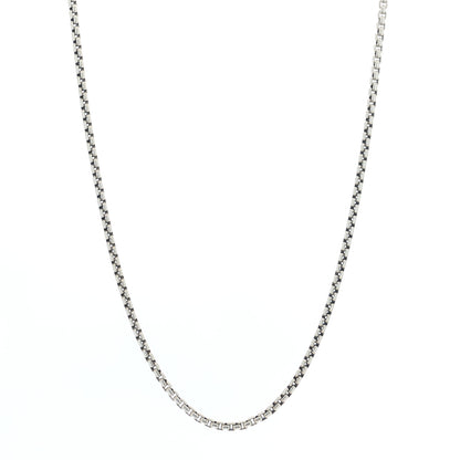 David Yurman Sterling Silver 14K Yellow Gold 2.7mm Box Chain Necklace 16" 1 of 3