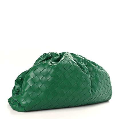 Bottega Veneta Nappa Maxi Intrecciato The Pouch Oversized Clutch Racing Green 3 of 9