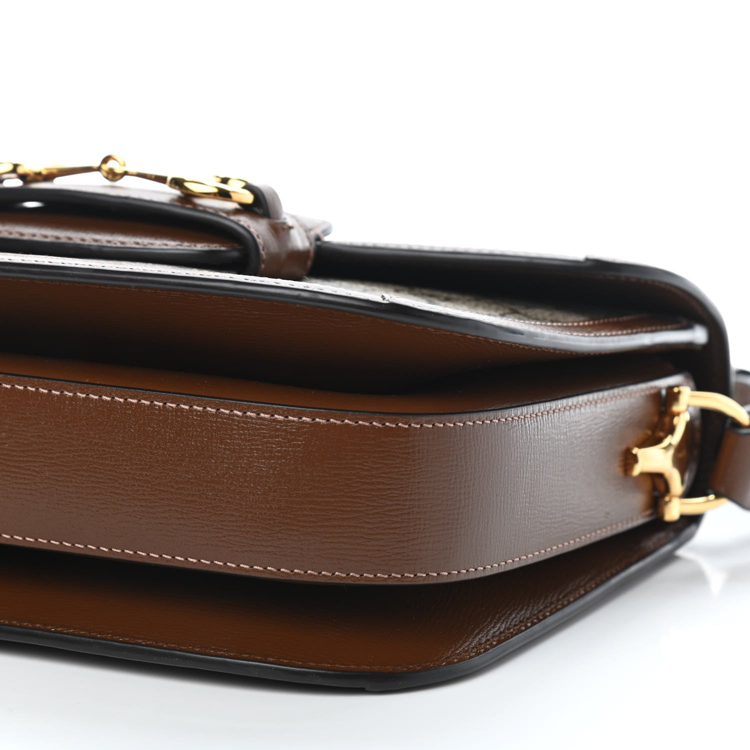 Gucci GG Supreme Monogram Horsebit 1955 Shoulder Bag Beige Brown Sugar 9 of 9