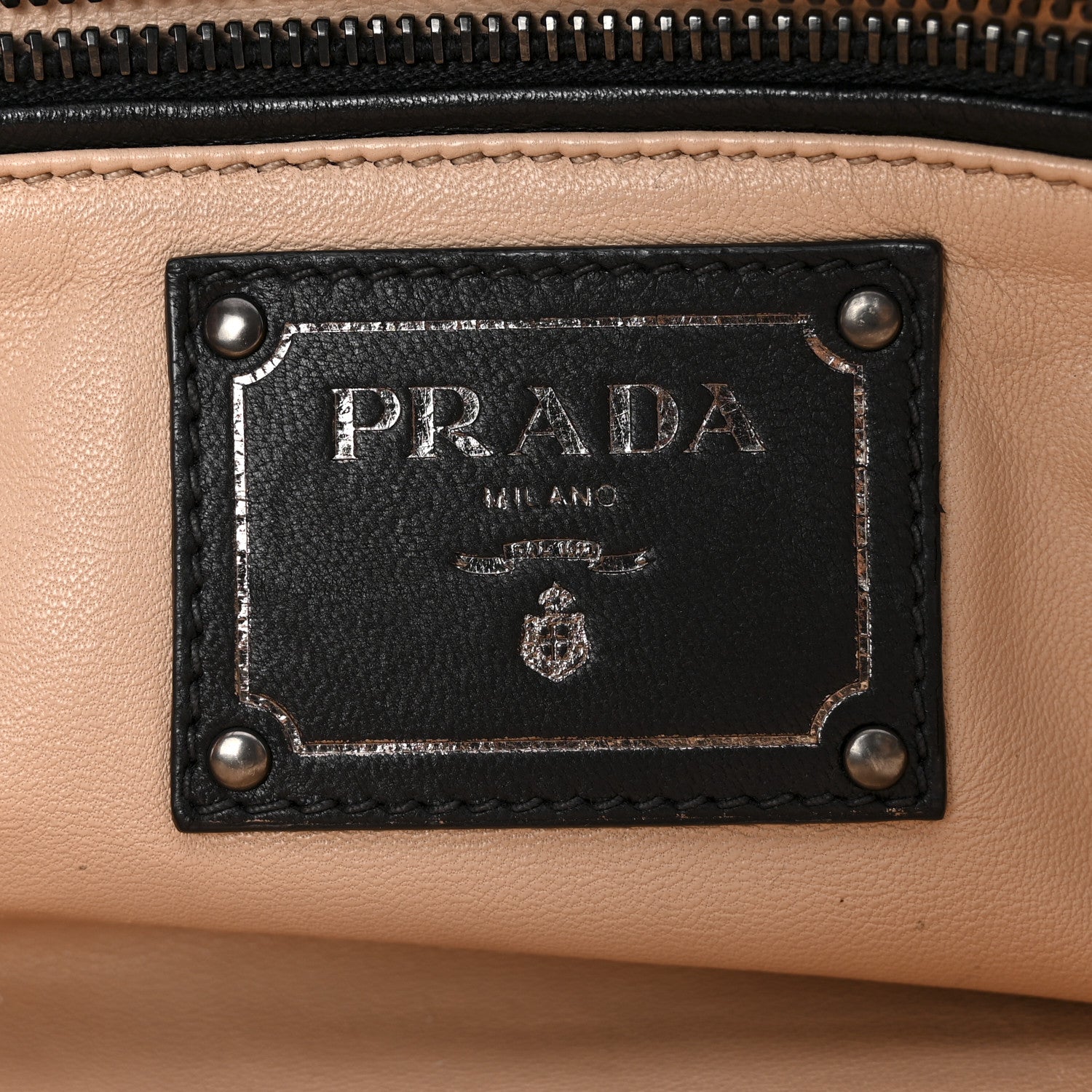 Prada Nappa Antique Bowler Black 6 of 17