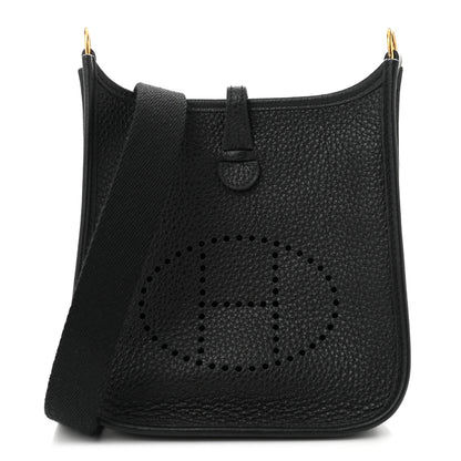 Hermes Taurillon Clemence Evelyne TPM Black 1 of 10