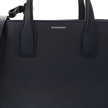 Burberry Derby Calfskin Vintage Check Medium Banner Tote Regency Blue 9 of 14