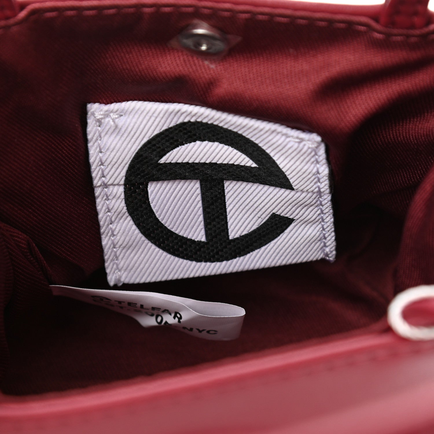 Telfar Vegan Leather Small Shopping Bag Oxblood 6 of 10