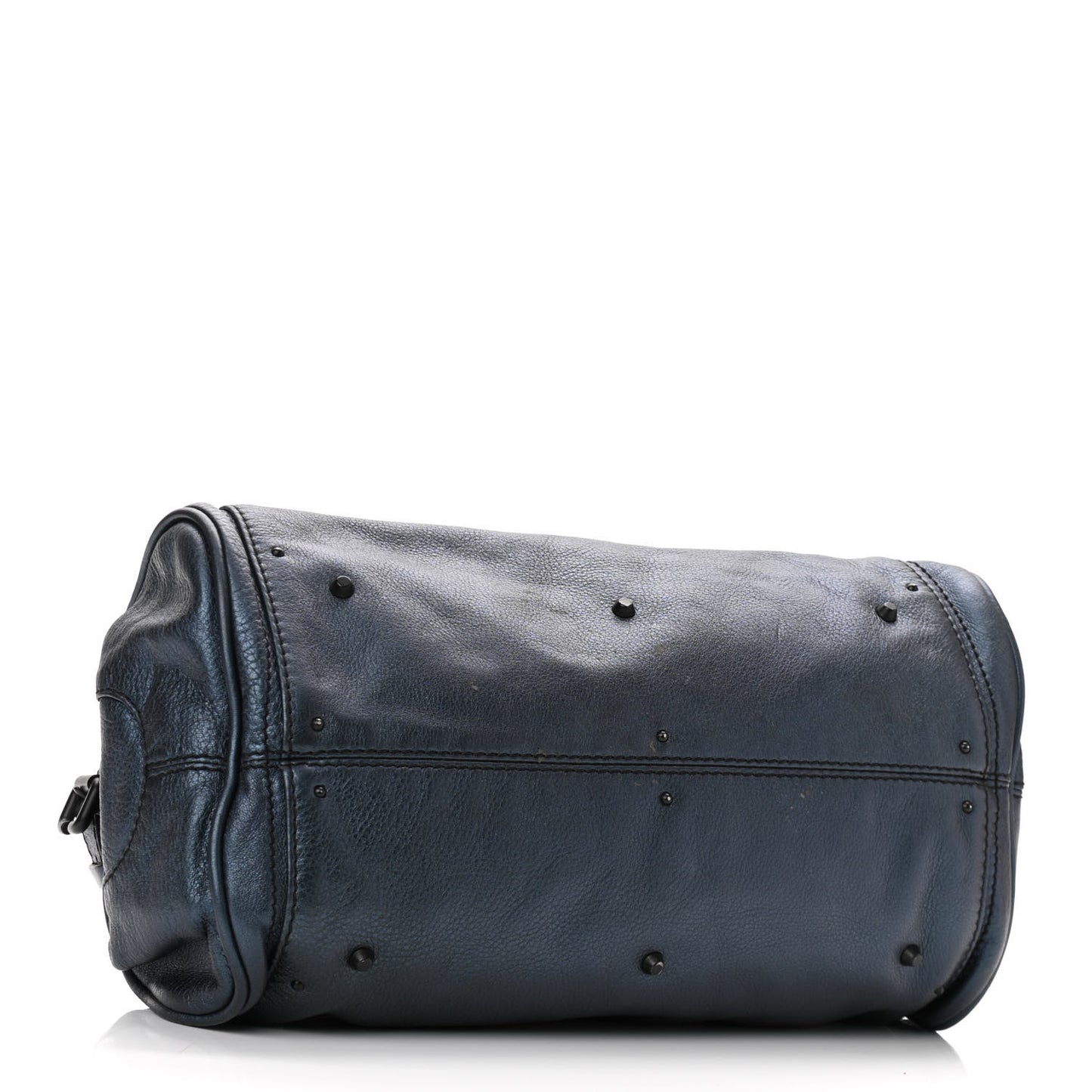 Metallic Calfskin Medium Paddington Satchel Blue