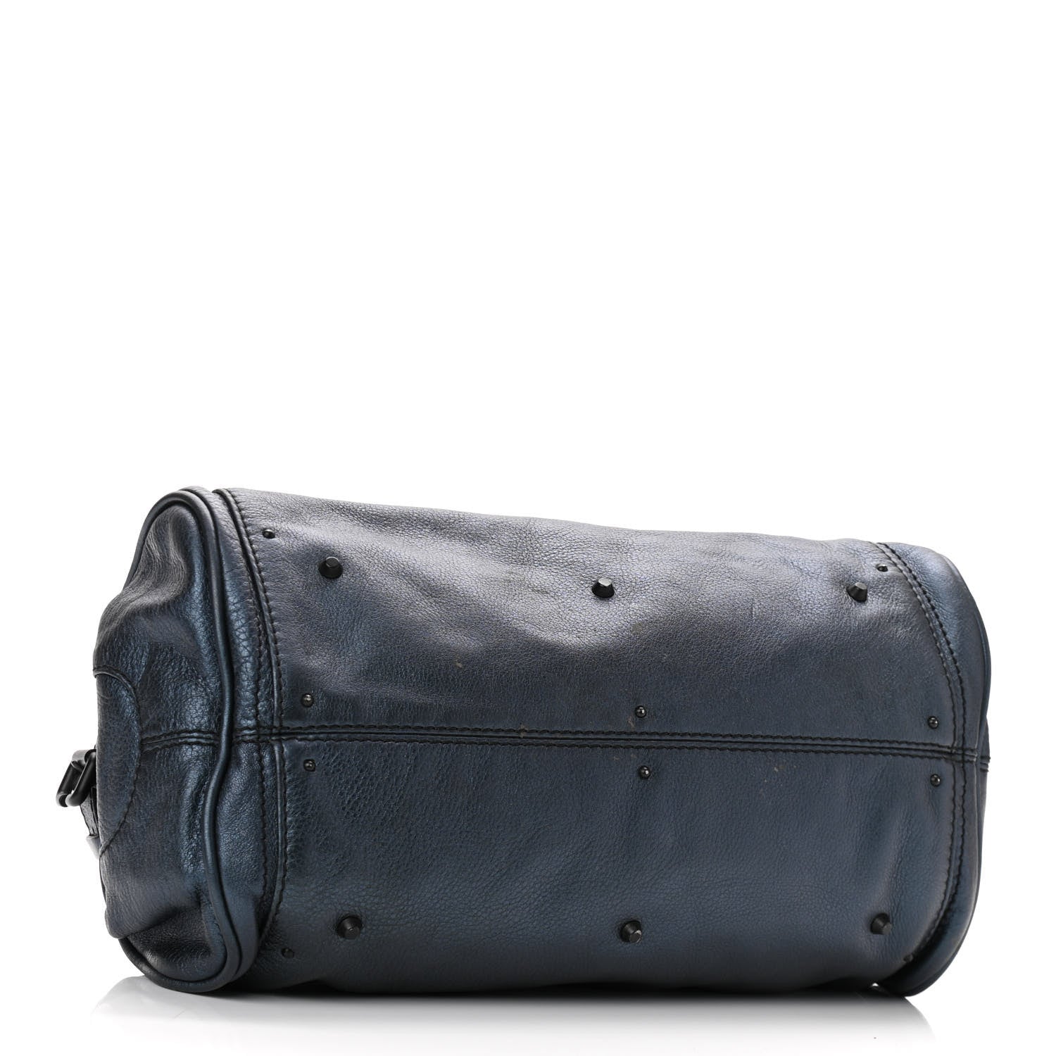 Chloe Metallic Calfskin Medium Paddington Satchel Blue 4 of 12