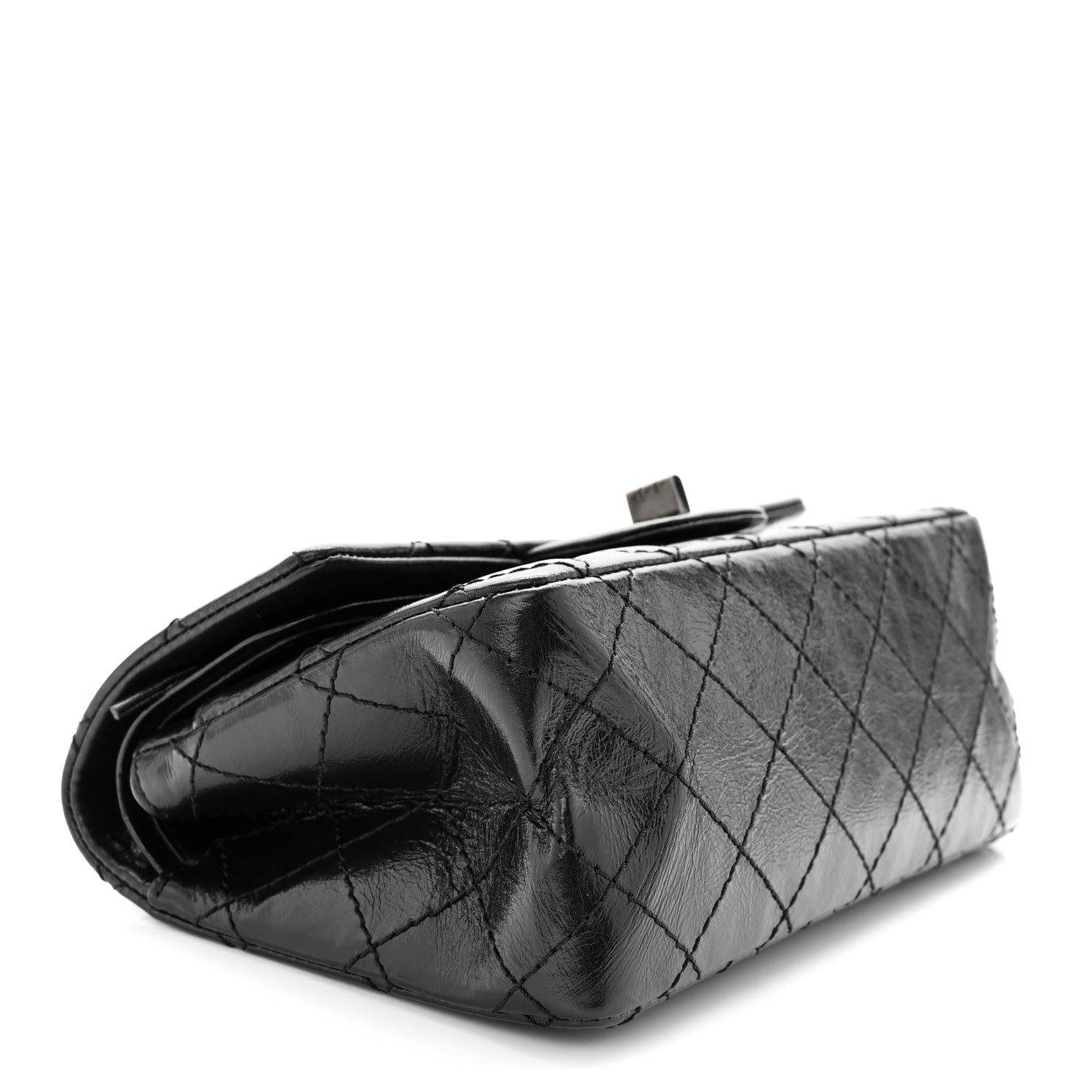 Chanel Aged Calfskin Quilted 2.55 Reissue 224 Flap So Black 4 of 10
