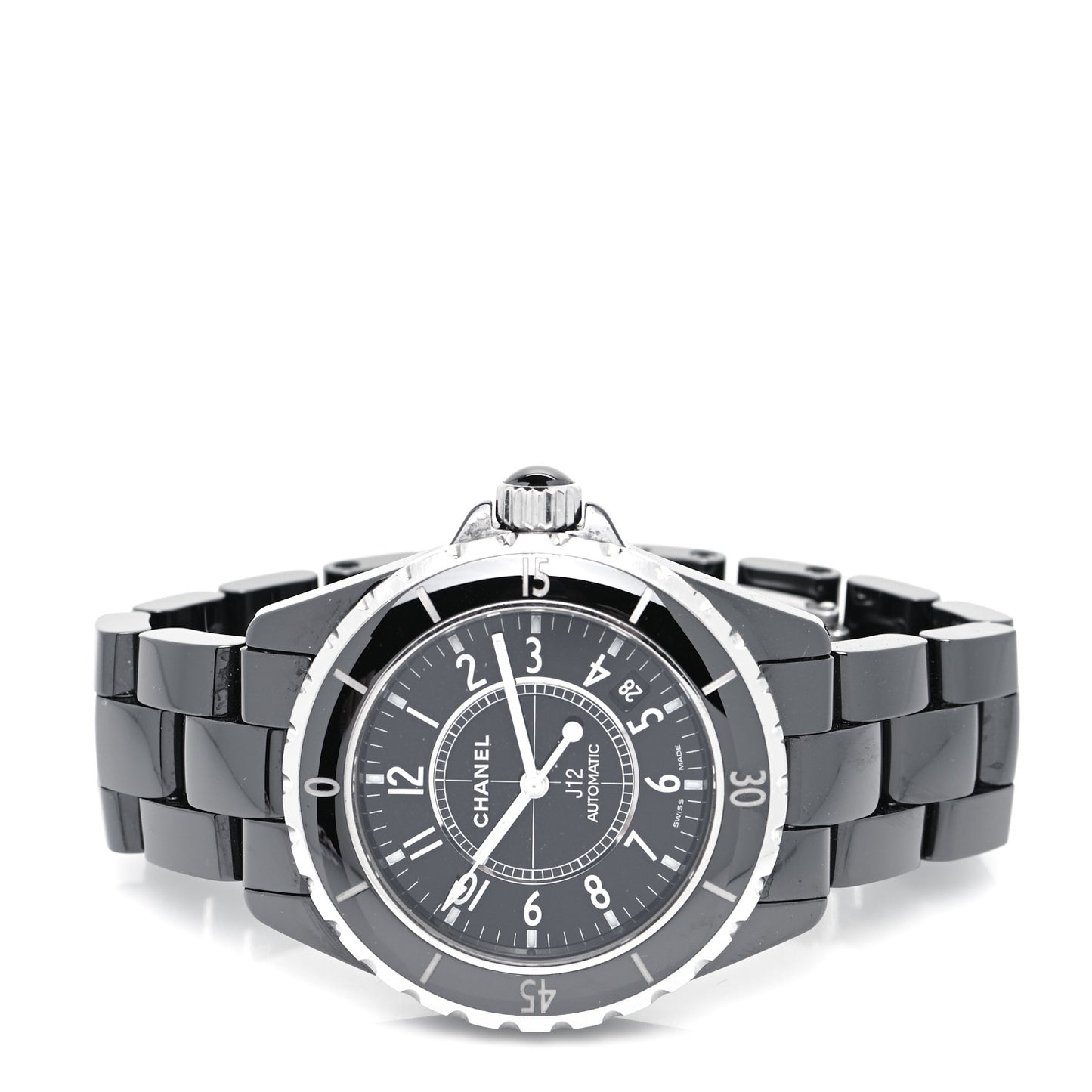 Stainless Steel Ceramic 38mm J12 Automatic Watch Black