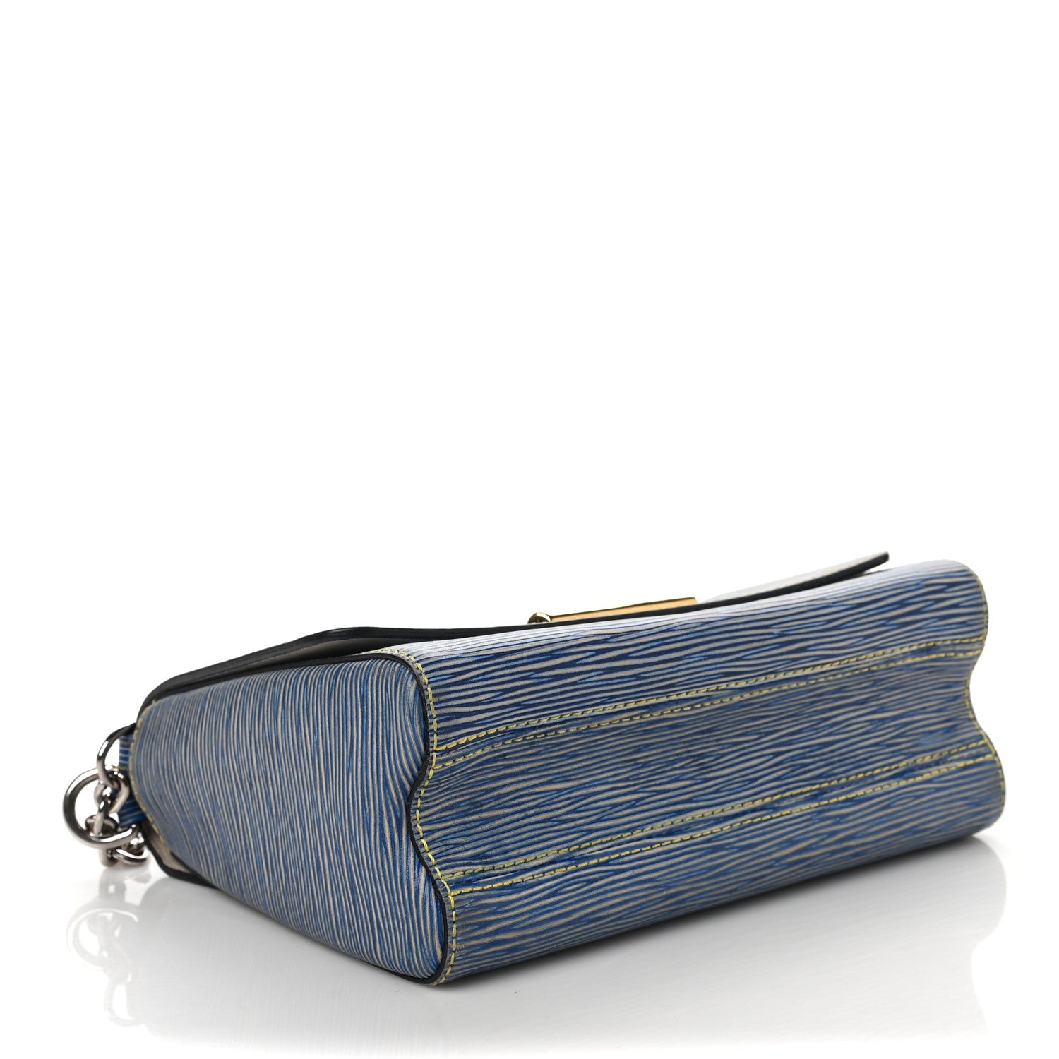 Louis Vuitton Epi Twist Shoulder Bag MM Denim Light 4 of 6