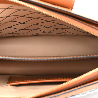 Louis Vuitton Denim Calfskin Malletage Trunk Clutch Light Blue 4 of 12