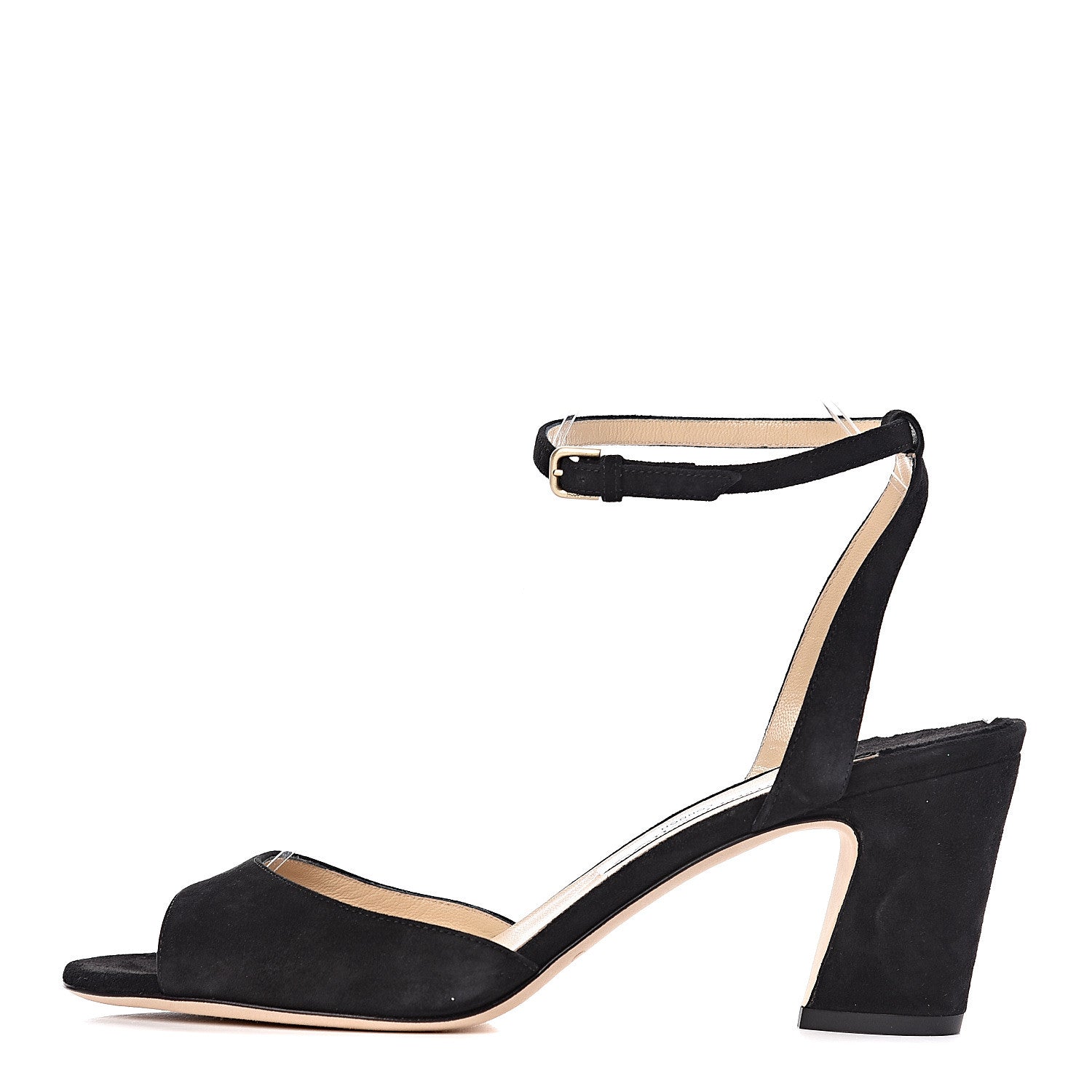 Jimmy Choo Suede Miranda 65 Sandals 40 Black 1 of 11