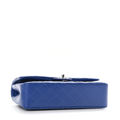Chanel Caviar Quilted Medium Double Flap Blue 4 of 11
