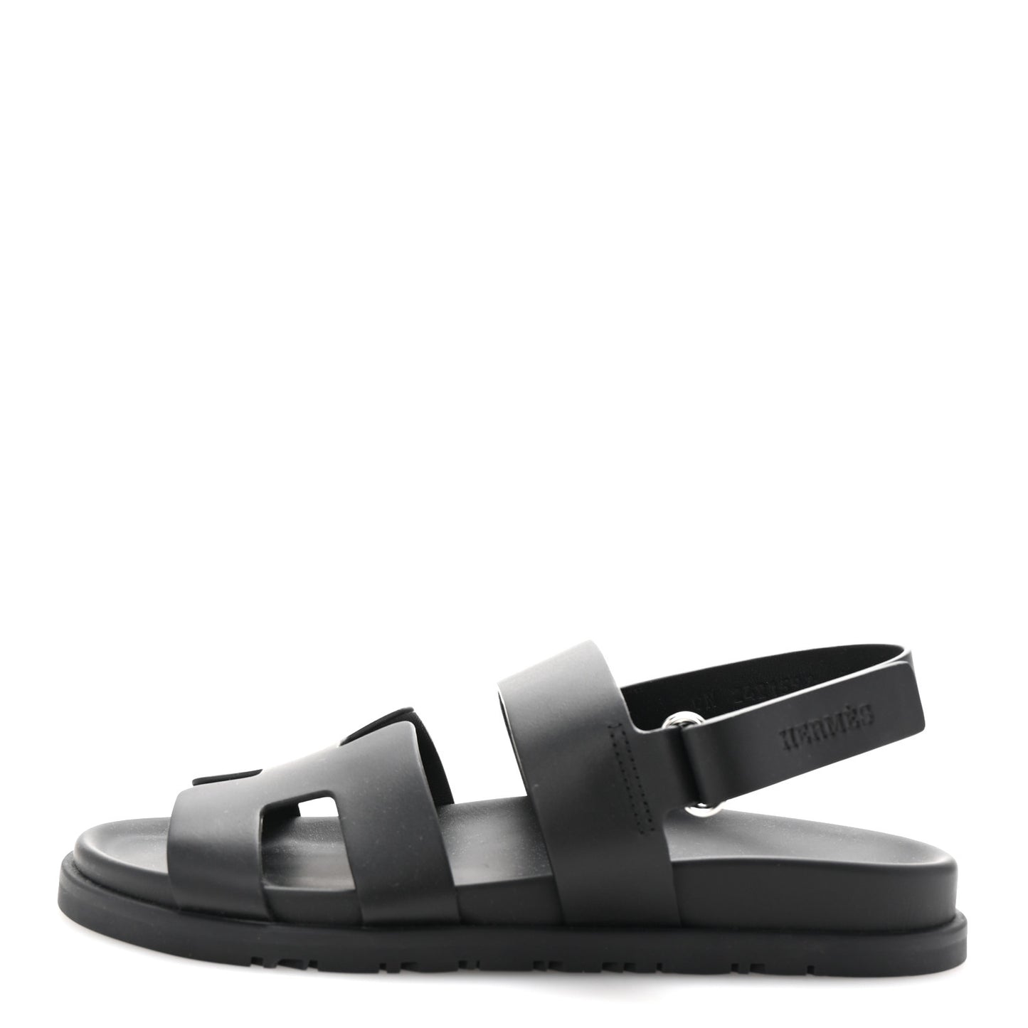 Calfskin Womens Genius Sandals 38.5 Black