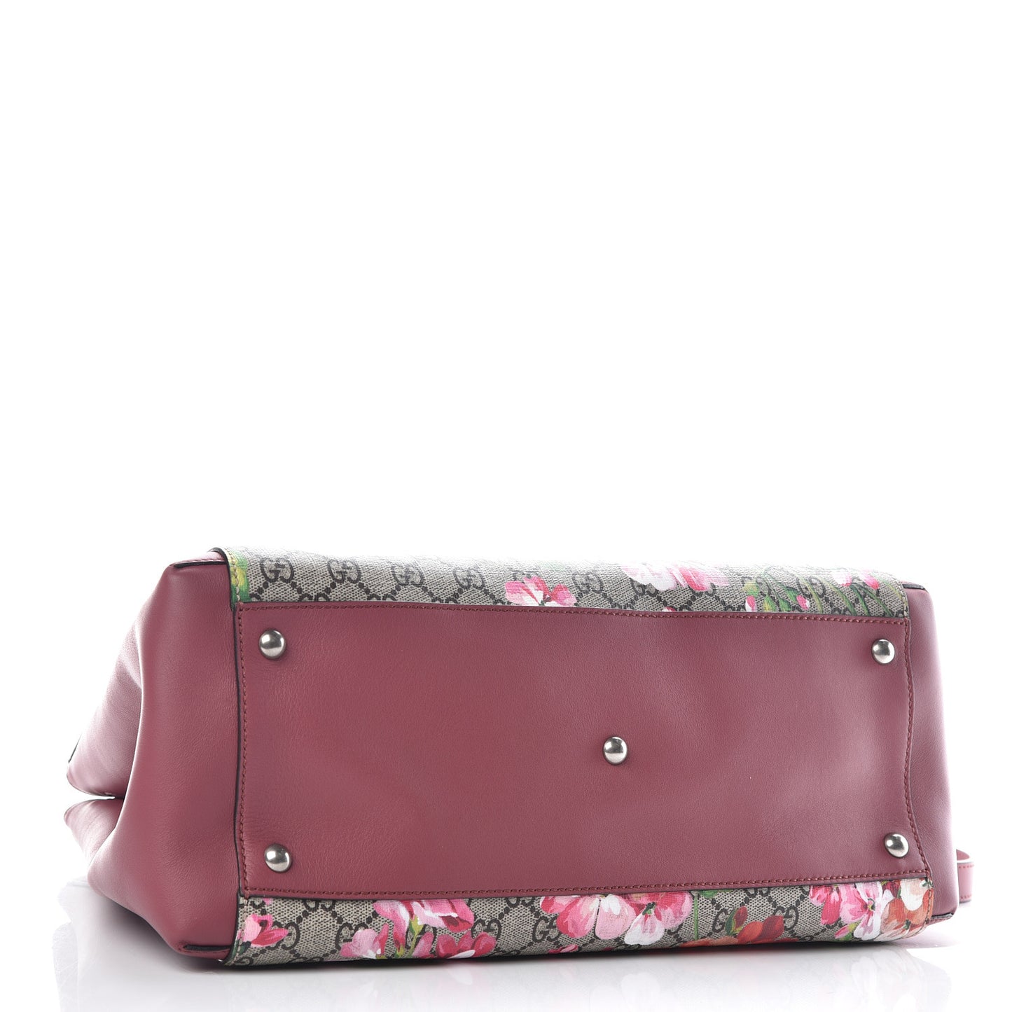 Soft GG Supreme Monogram Blooms Top Handle Bag Beige Multicolor Dry Rose