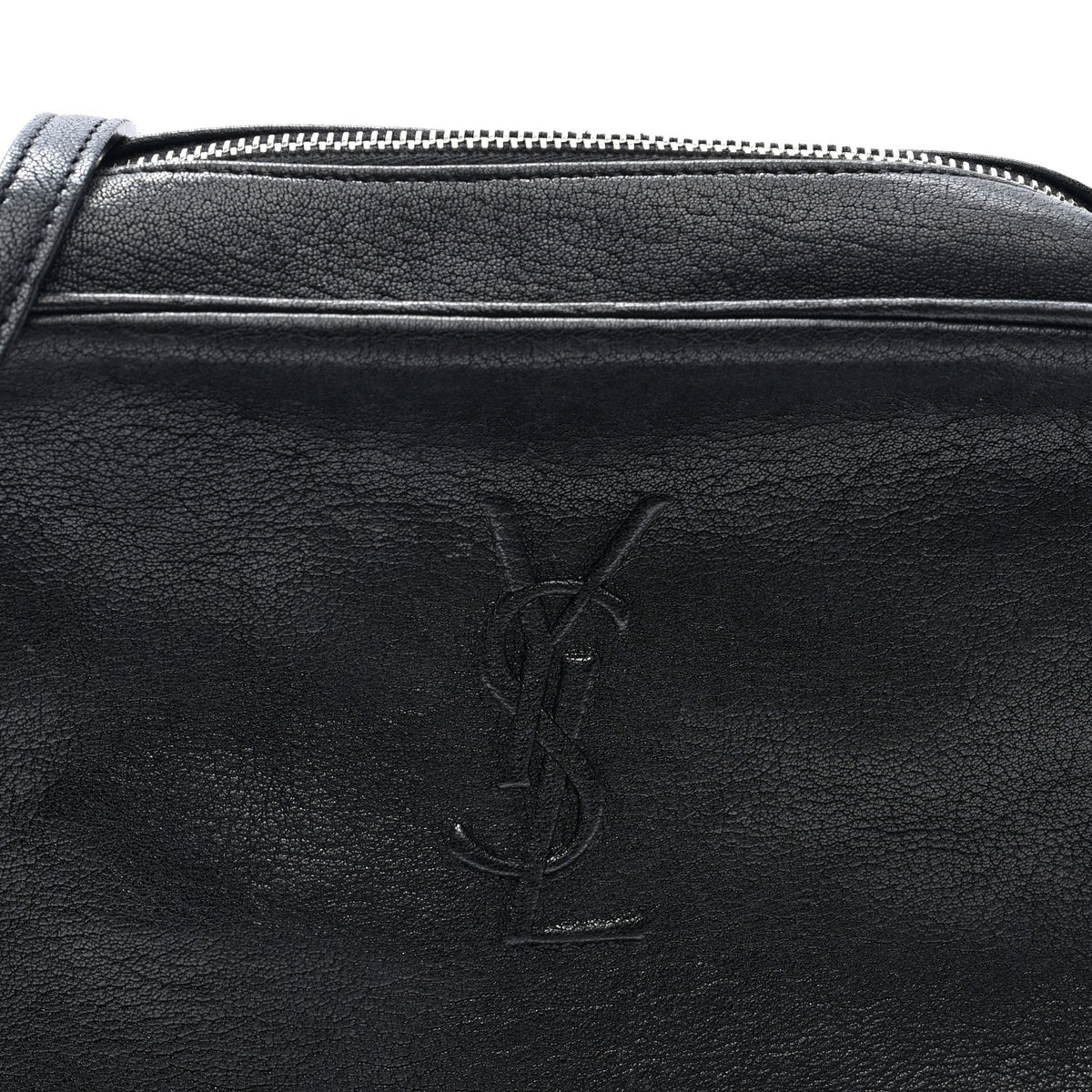 Lambskin Monogram Small Lou Camera Bag Black