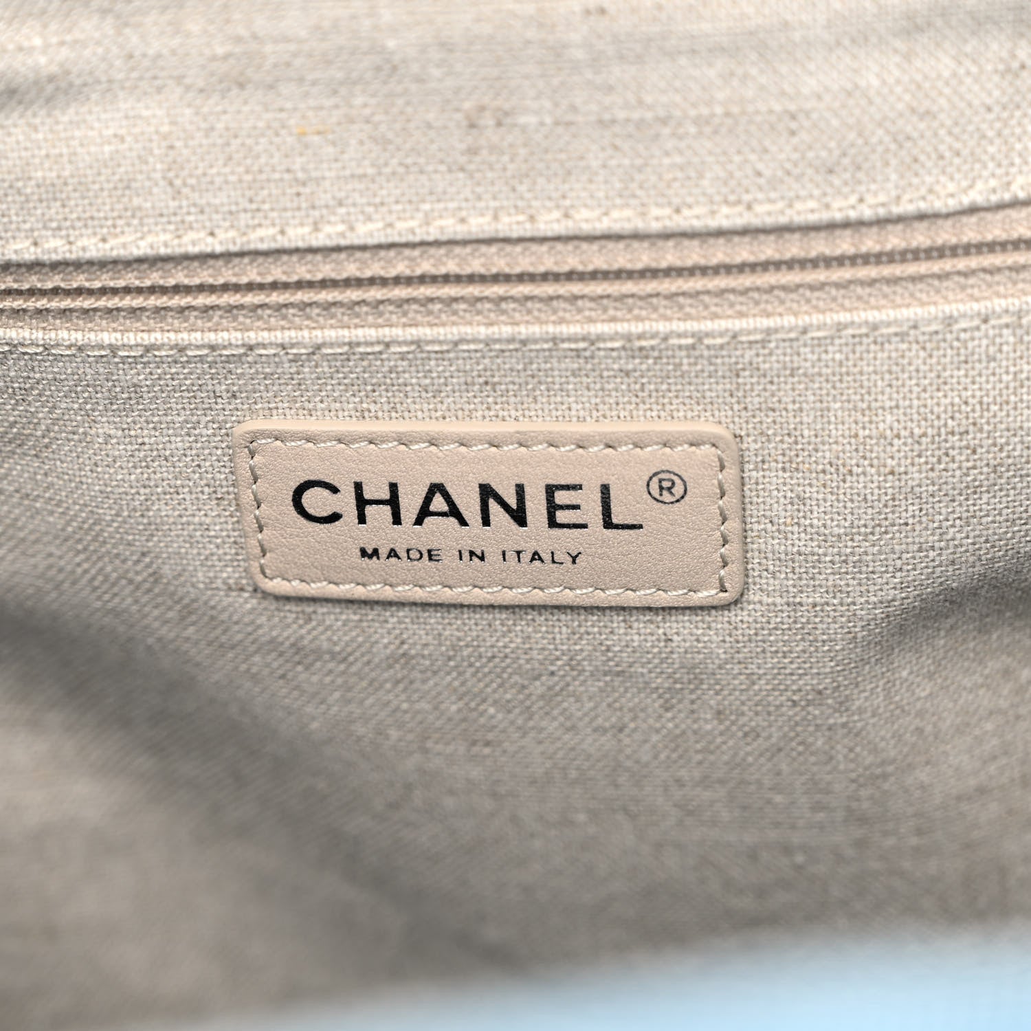 Chanel Mixed Fibers Medium Deauville Tote Light Blue 7 of 11