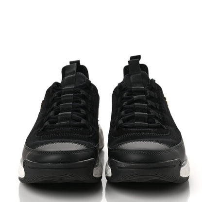 Chanel Velvet Calfskin Mixed Fibers CC Sneakers 38.5 Black 2 of 9