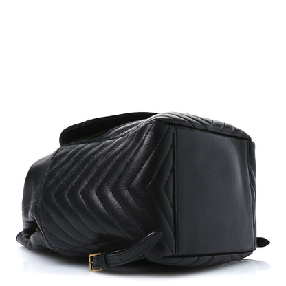 Saint Laurent Lambskin Matelasse Monogram Joe Backpack Black 4 of 11