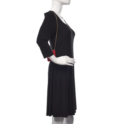 Chanel Knit Quilted Pouch Necklace Red 3 of 20