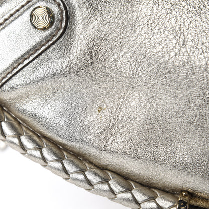 Gucci Metallic Calfskin Medium Britt Tassel Shoulder Bag Platinum 11 of 16