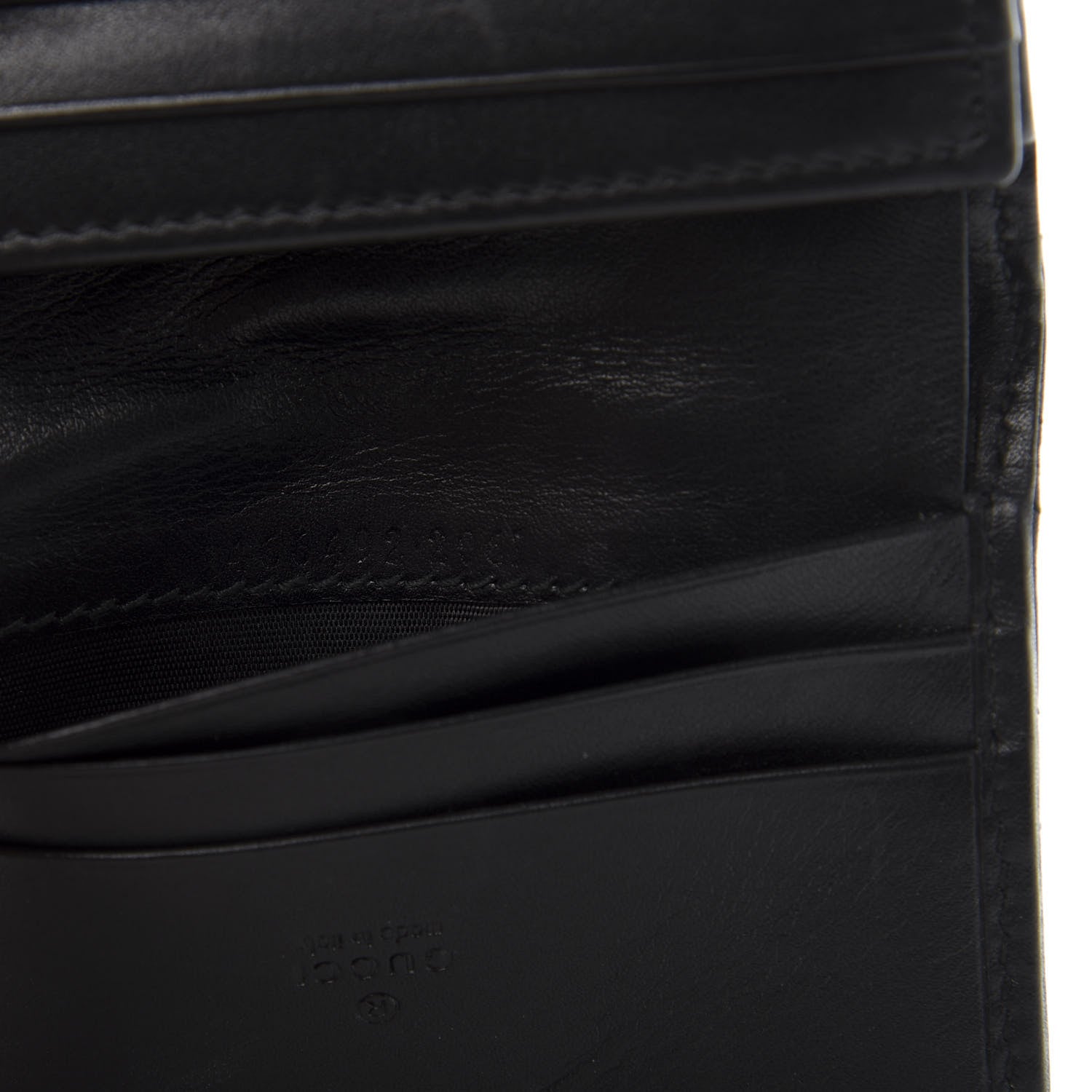 Gucci Calfskin Matelasse GG Marmont Card Case Wallet Black 7 of 9
