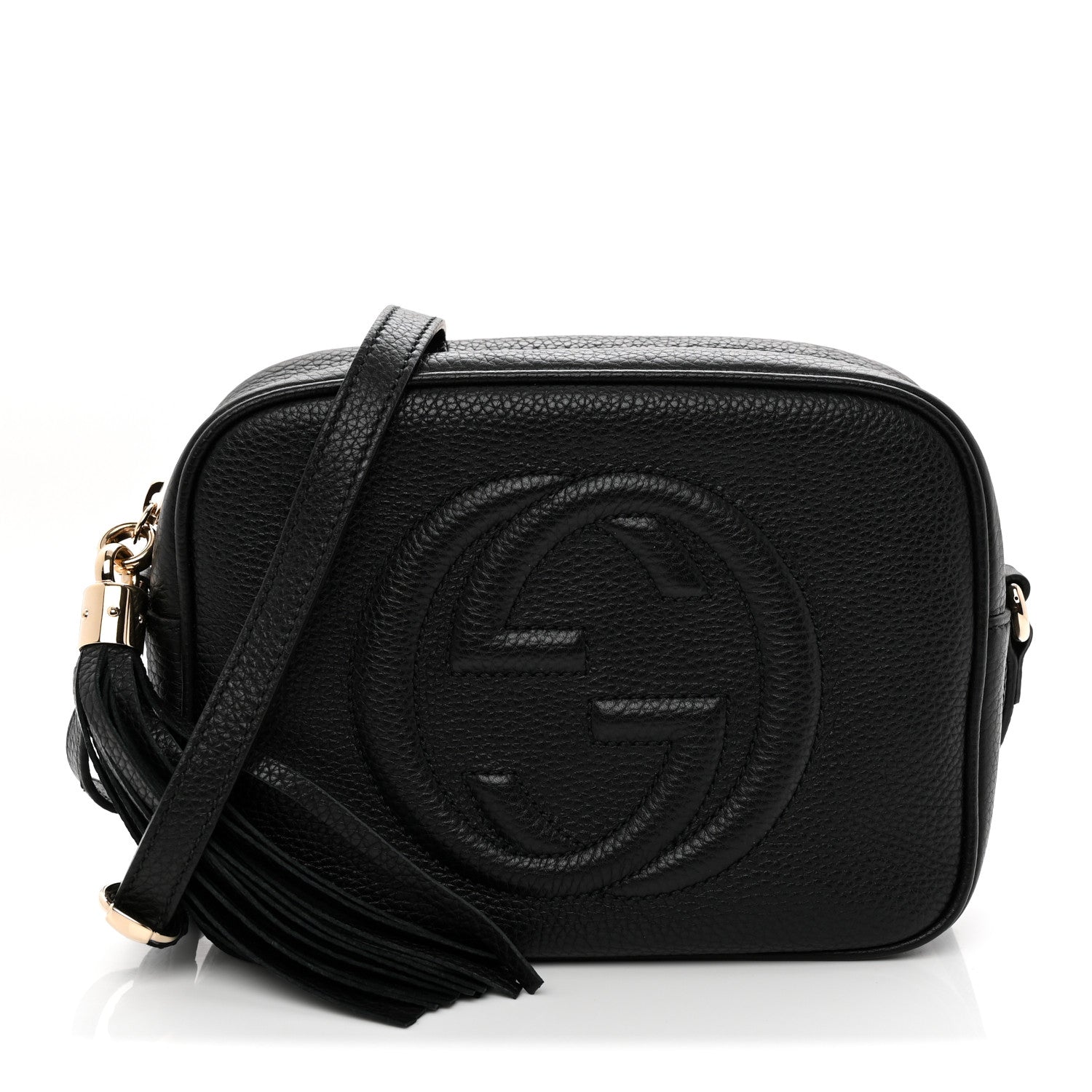 Gucci Pebbled Calfskin Small Soho Disco Bag Black Black 1 of 11