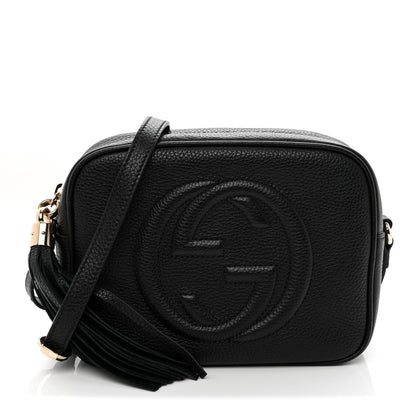 Gucci Pebbled Calfskin Small Soho Disco Bag Black Black 1 of 11