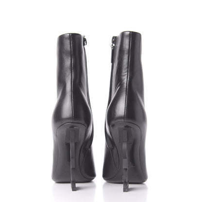 Saint Laurent Calfskin Opyum Ankle Boots 36 Black 7 of 10