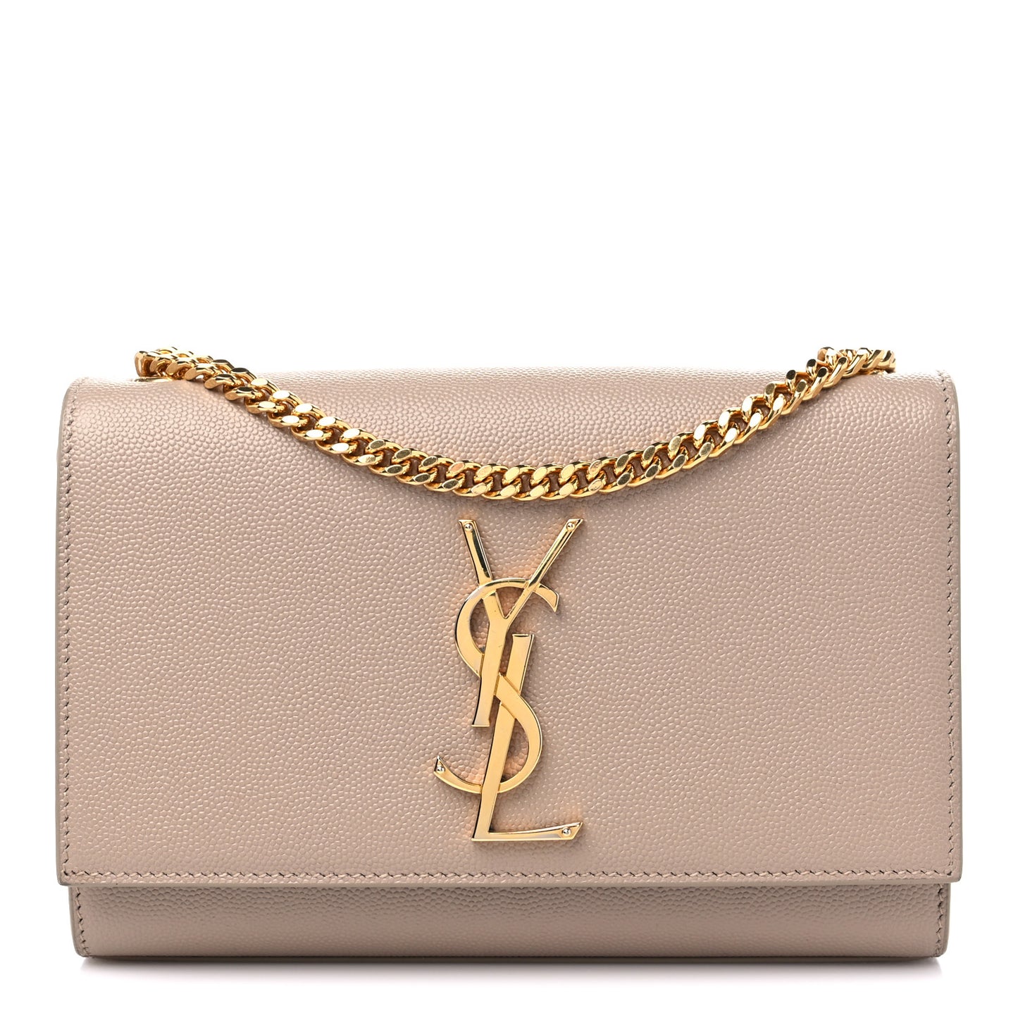 Grain De Poudre Small Monogram Kate Satchel Dark Beige