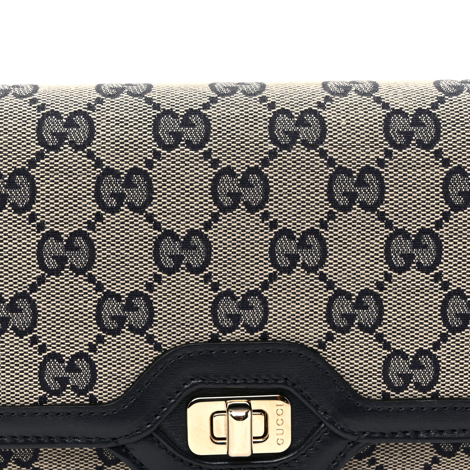 Gucci GG Monogram Small Luce Shoulder Bag Beige Blue 8 of 10