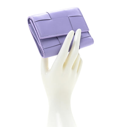 Bottega Veneta Nappa Maxi Intrecciato Trifold Zip Wallet Wisteria 2 of 10