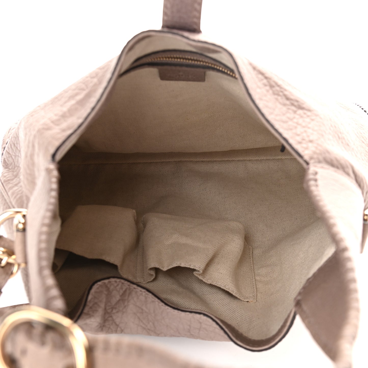 Pebbled Calfskin Medium New Jackie Shoulder Bag Grey