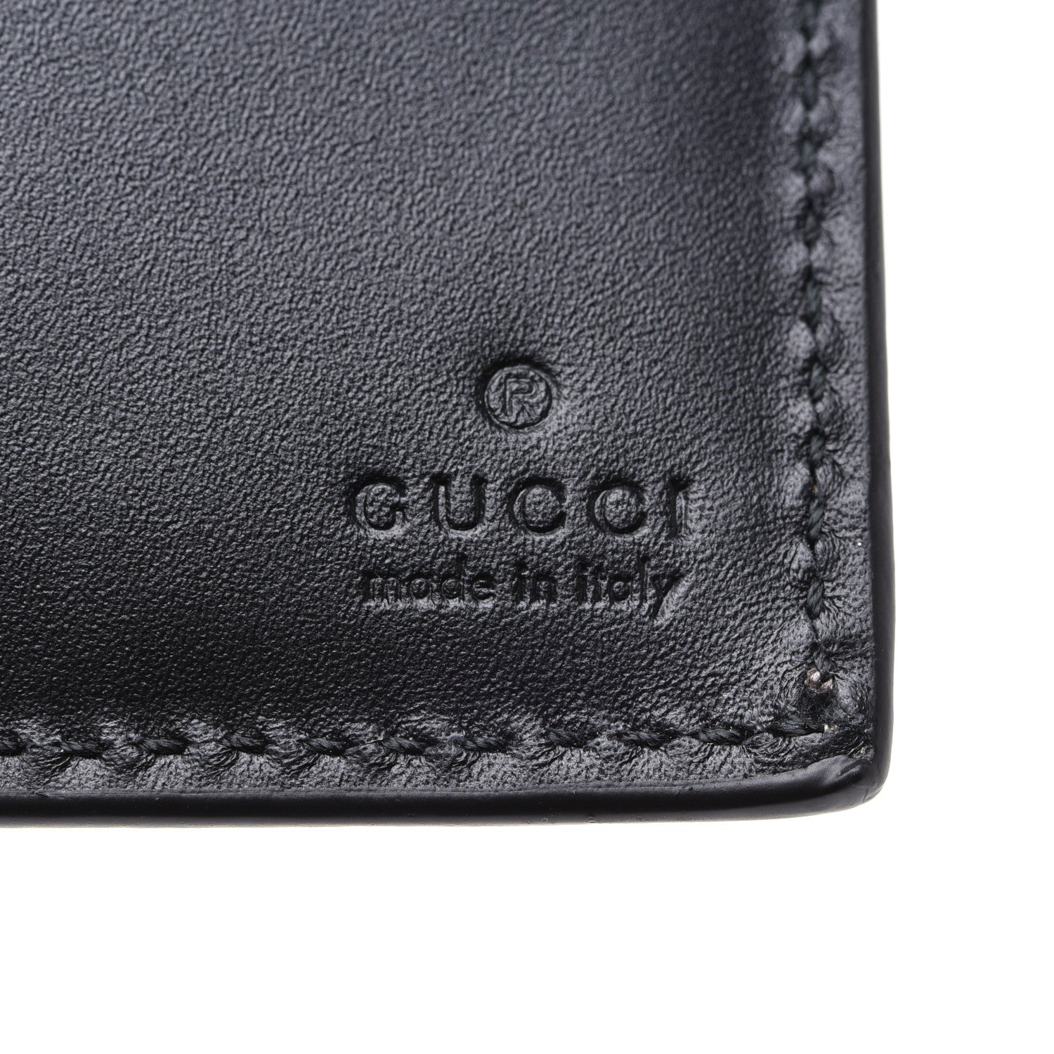 Gucci GG Supreme Monogram Selleria Calfskin Tiger Nice Bi-Fold Wallet Beige Ebony Multicolor Black 6 of 8