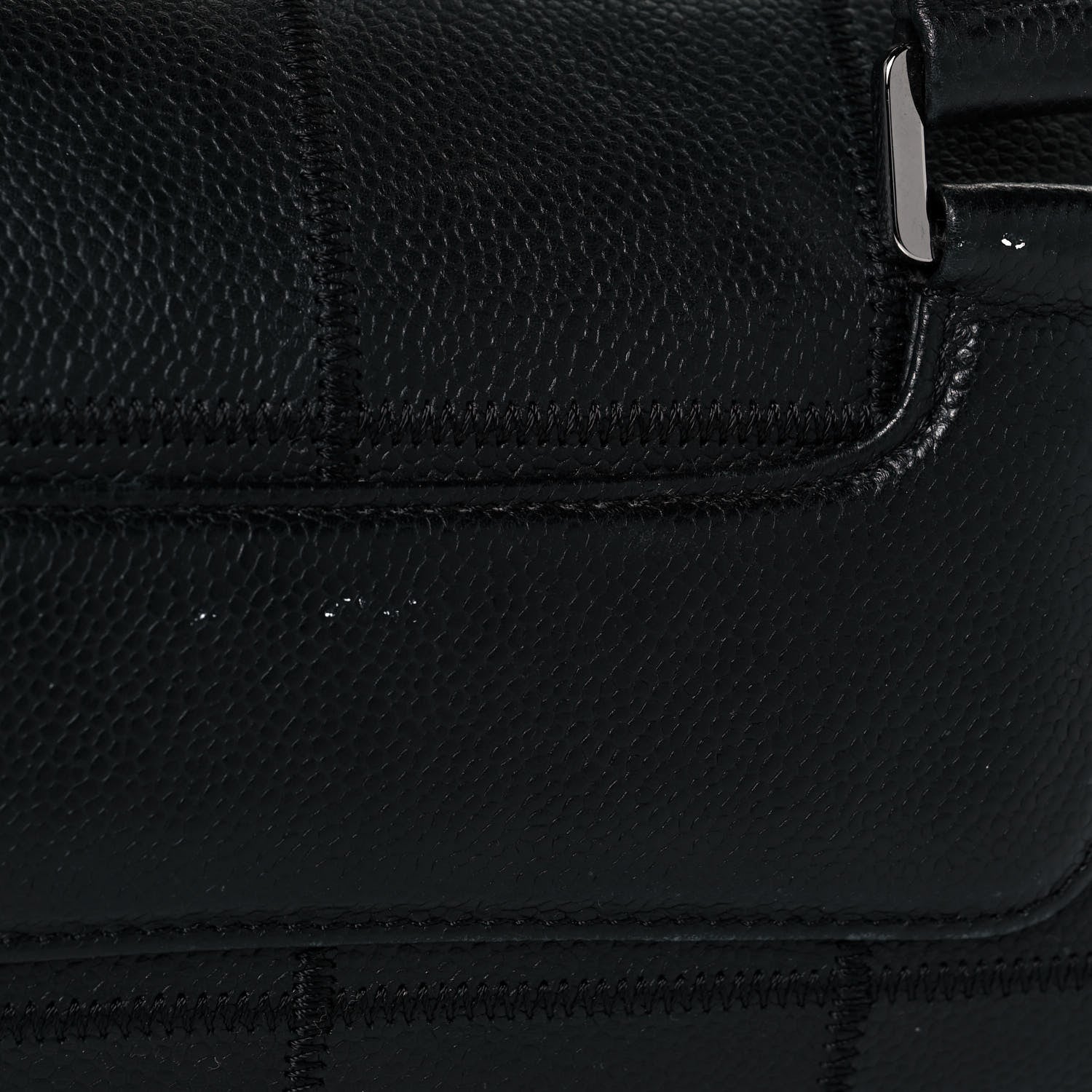 Chanel Caviar Square Stitched Tote Black 12 of 12
