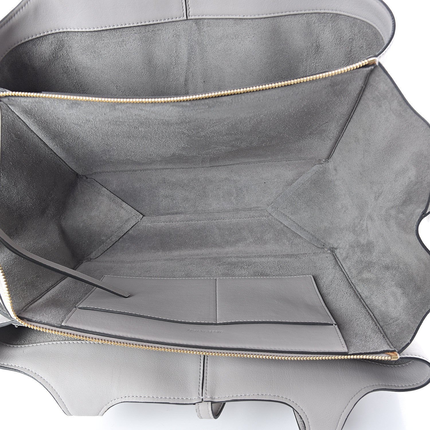 Celine Smooth Calfskin Medium Tri-Fold Bag Pearl Grey 4 of 8
