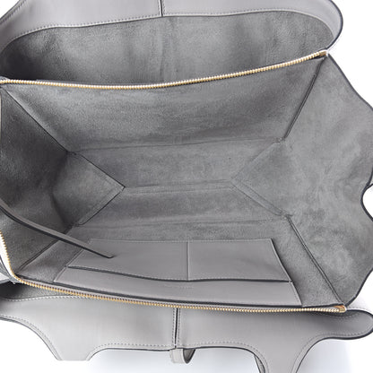 Celine Smooth Calfskin Medium Tri-Fold Bag Pearl Grey 4 of 8