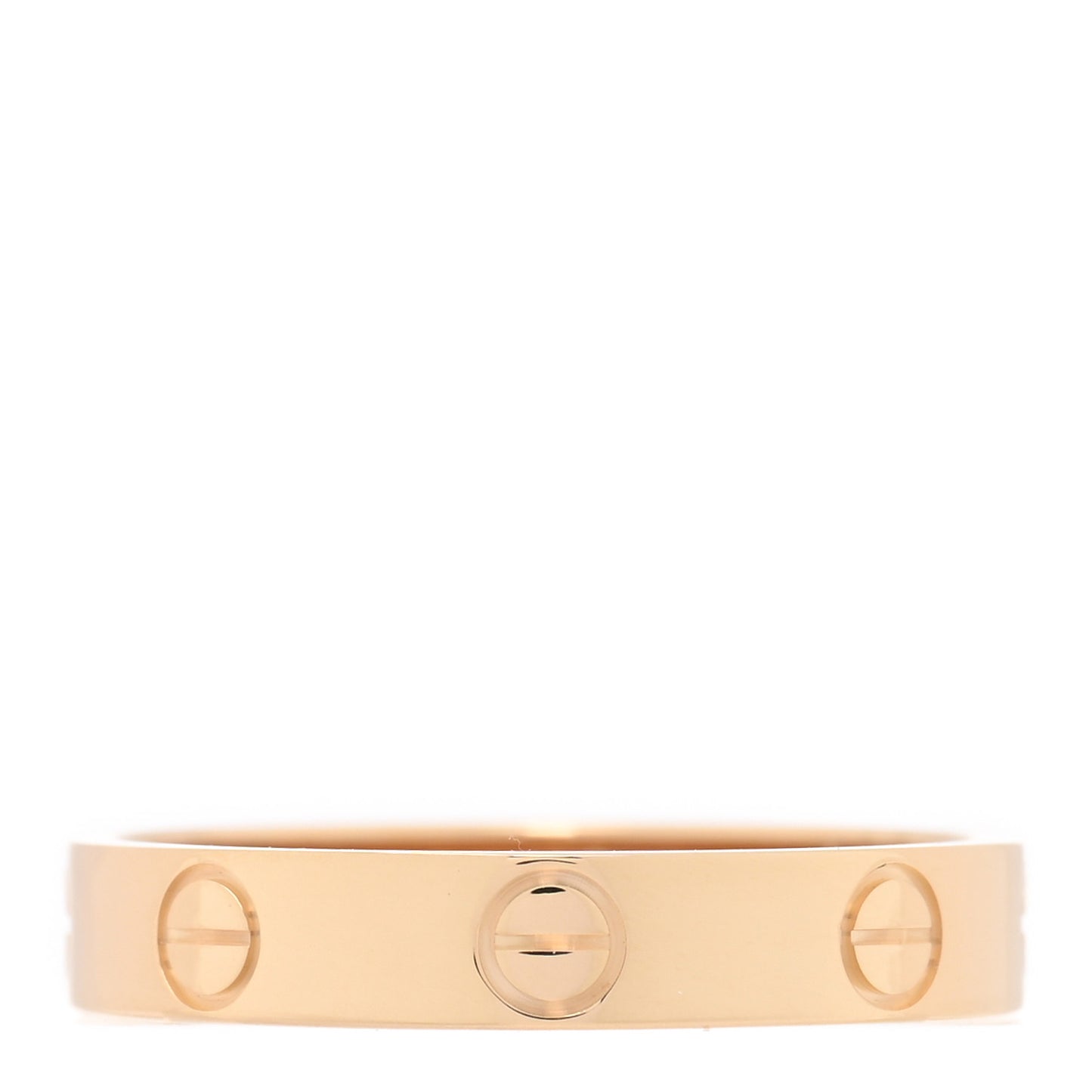 18K Yellow Gold 3.5mm LOVE Wedding Band Ring 54 7